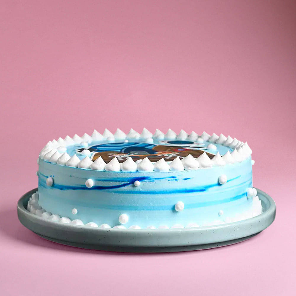 Side View of Cute Space Explorer Cake