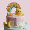 Cute Sunbeam N Rainbow Cake