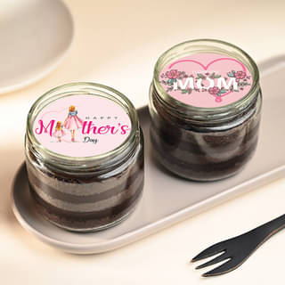 Chocolate Jar Cakes for Mother's Day
