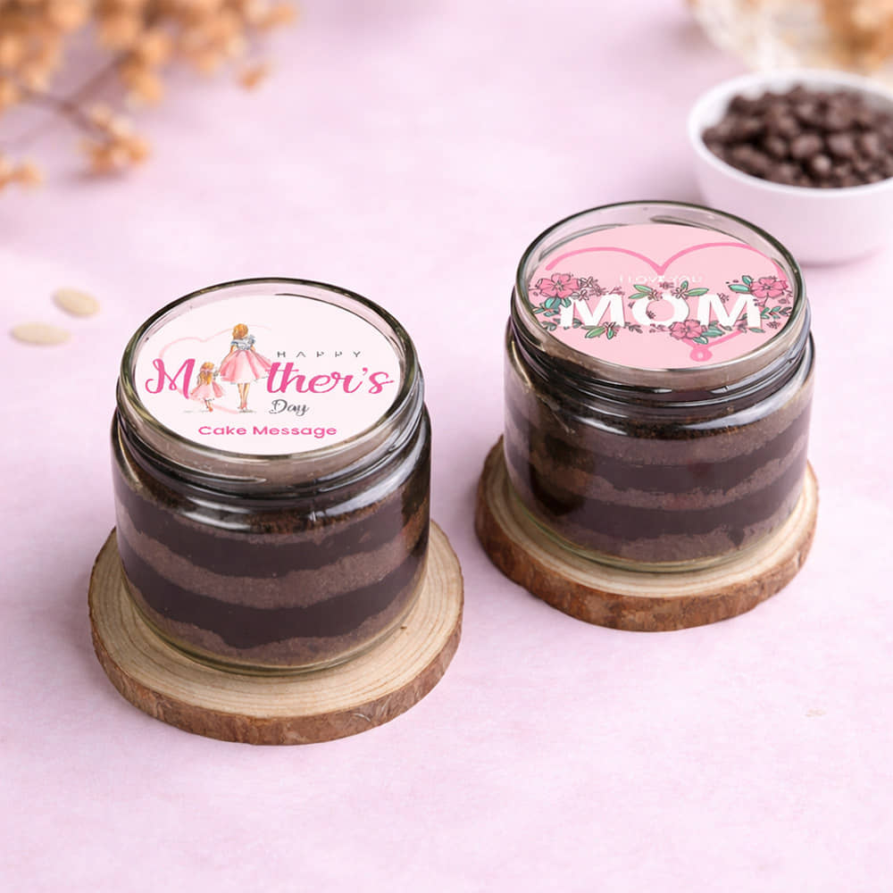 Chocolate Jar Cakes for Mother's Day