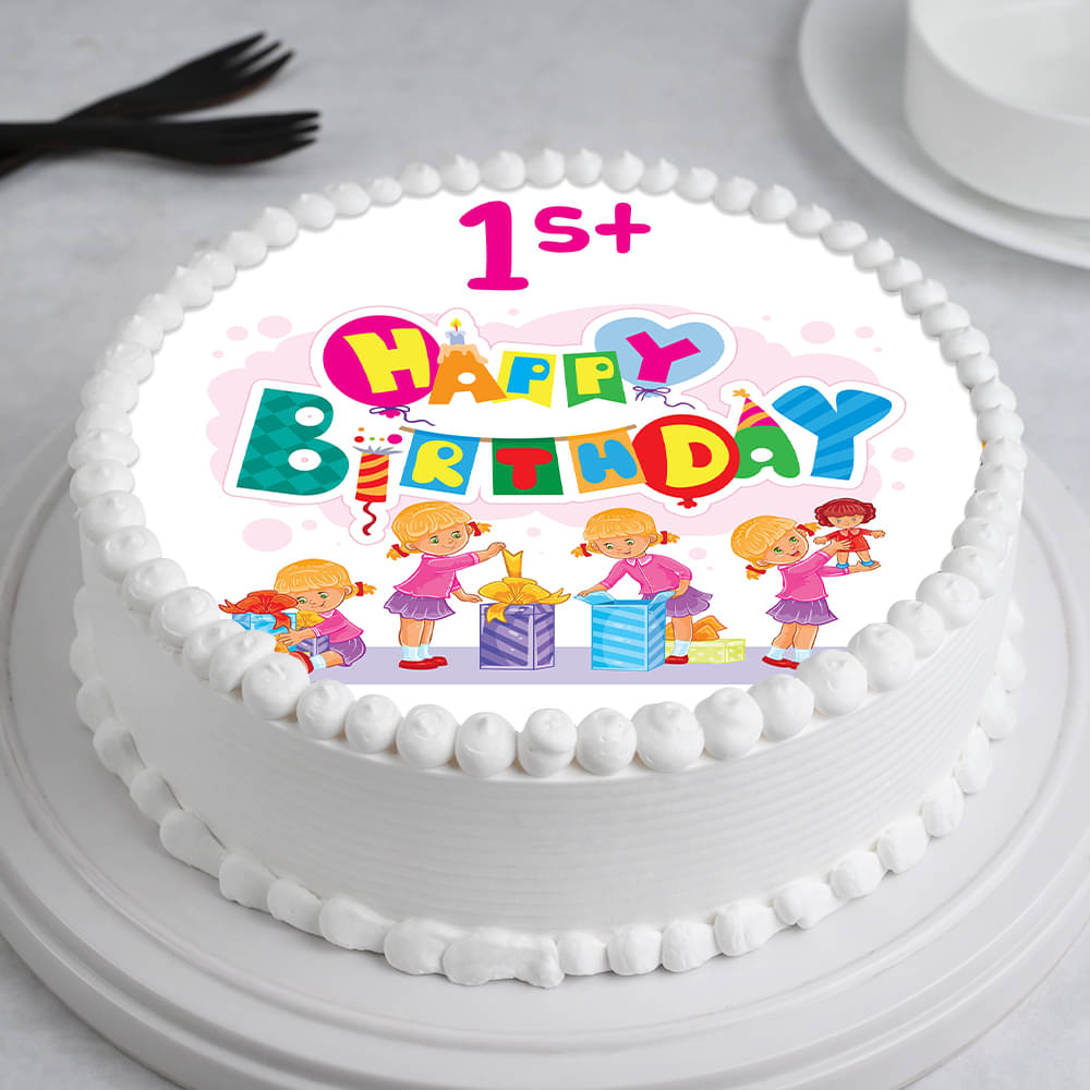 1 Year Birthday Cake Online  Designer Cake  YummyCake