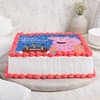 Side View of Cutesy Peppa Pig Birthday Cake