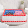 Side View of Cutesy Peppa Pig Birthday Cake