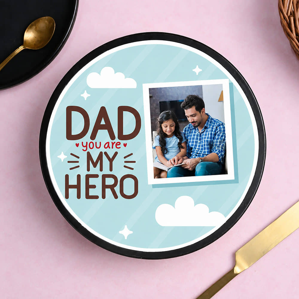 Heroic Fathers Photo Cake