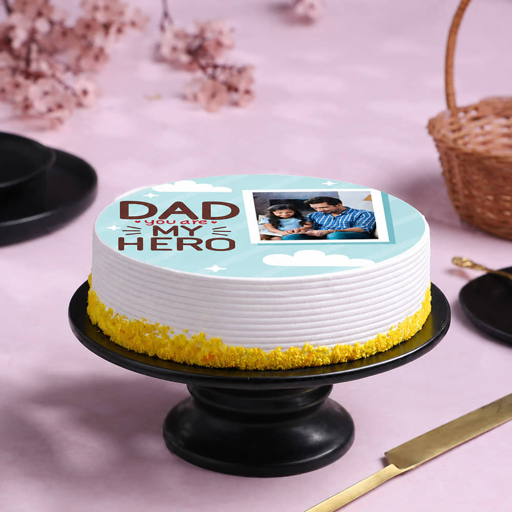 Heroic Fathers Photo Cake