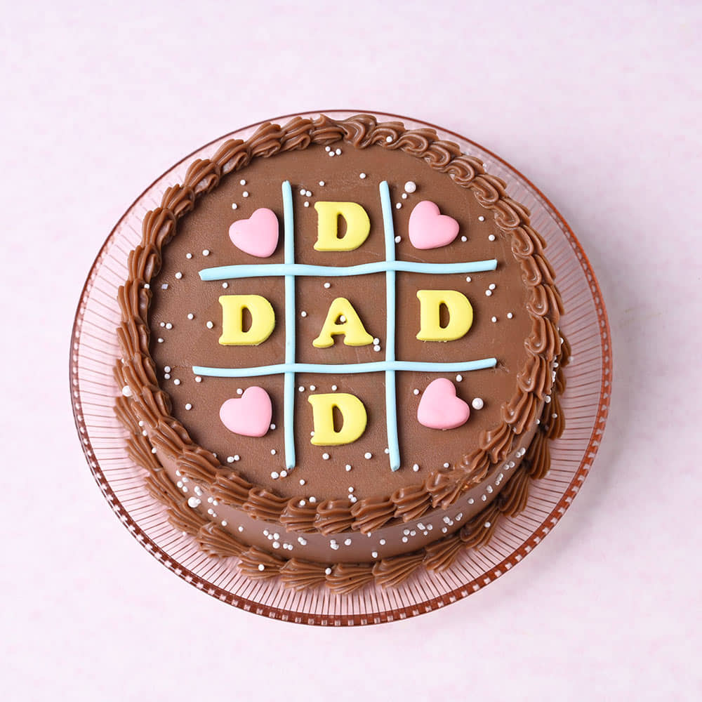 Dad Tic Tac Toe Cake