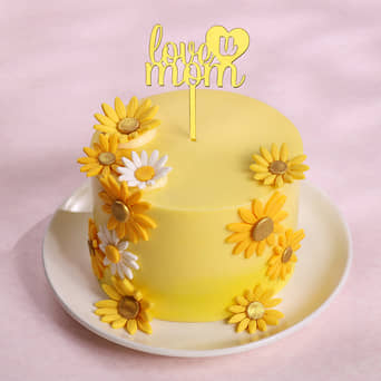 Daisy Love You Mom Cake