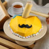 Heart Shape Yellow Mens Day Pinata Cake