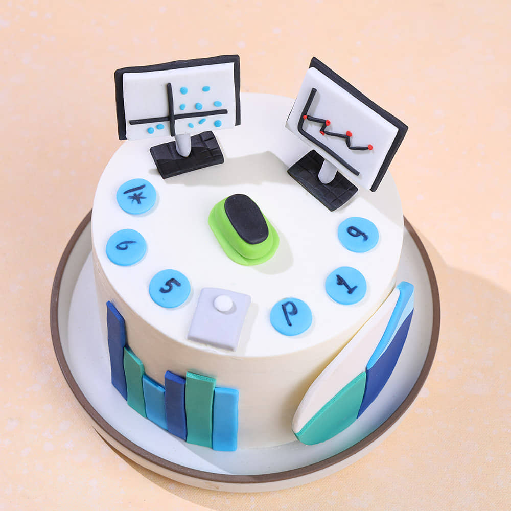 Data N Stock Graph Cake