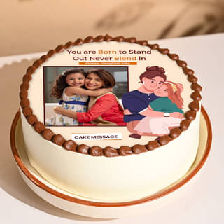 Daughters Day Inspiration Photo Cake Daughters Day Inspiration Photo Cake