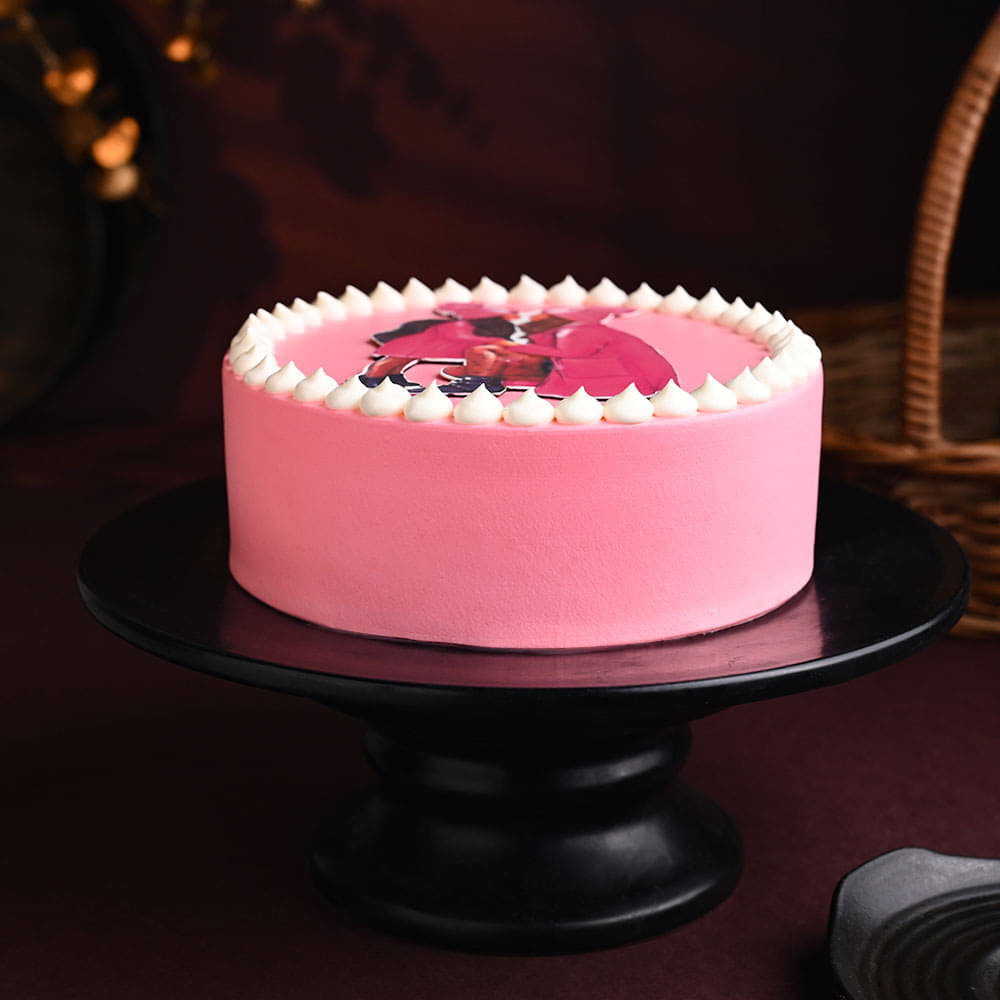Daughters Day Pink Artwork Cake