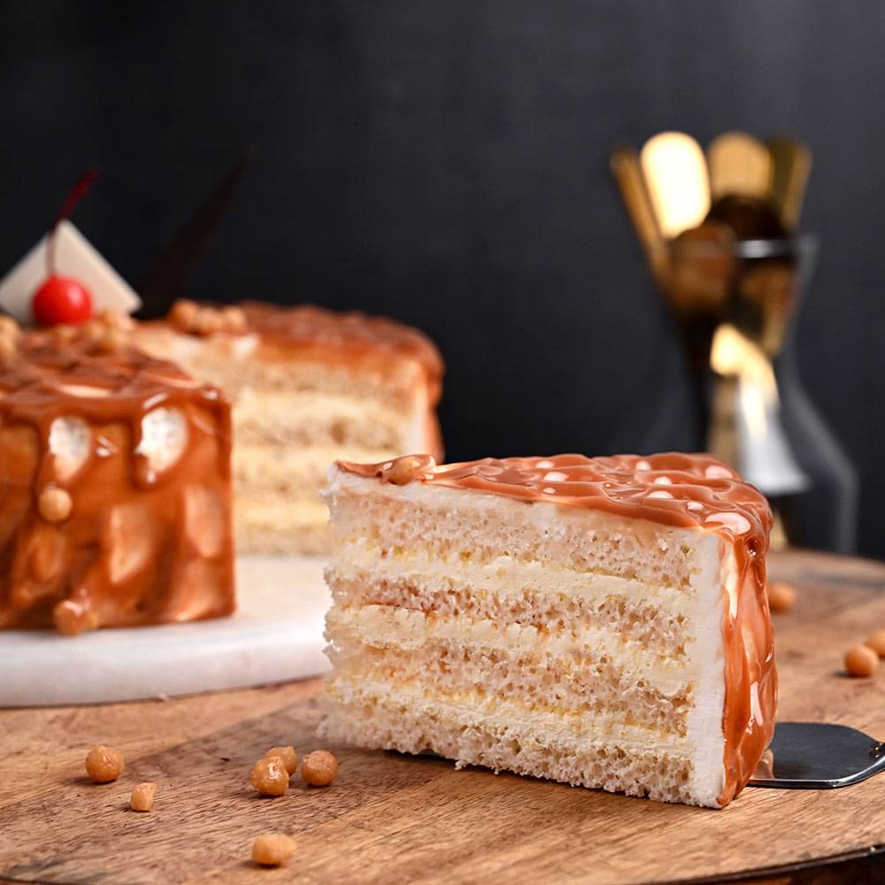 Delicious Caramel Butterscotch Cherry Cake Online