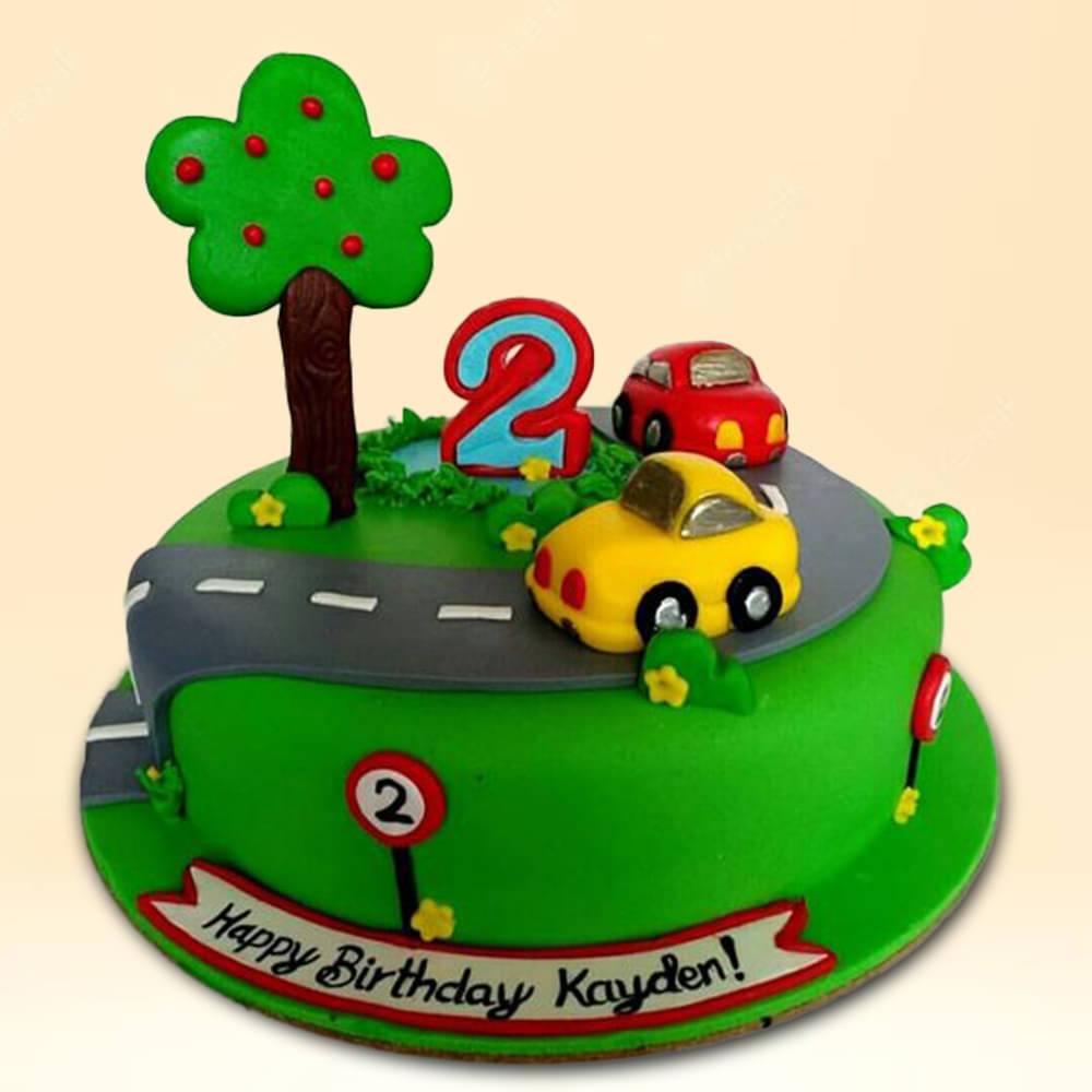 Buy Car Bday Poster Cake-The Cars Cake