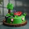 Delightful Car Theme Fondant Cake