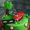 Delightful Car Theme Fondant Cake