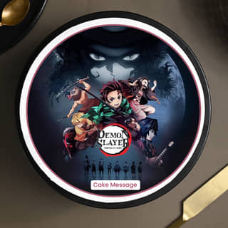 Top View of Demon Slayer Hashiras Cake