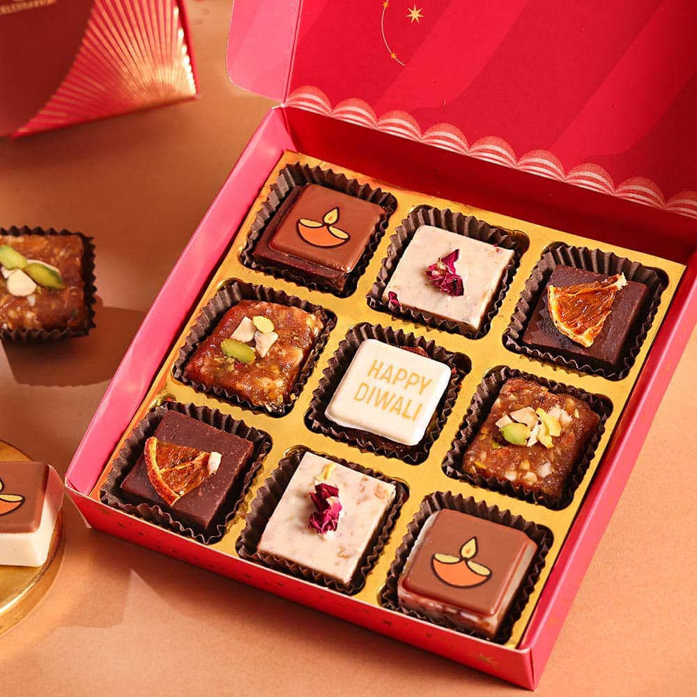 Diwali Special Assorted Fudge Box Set of 9