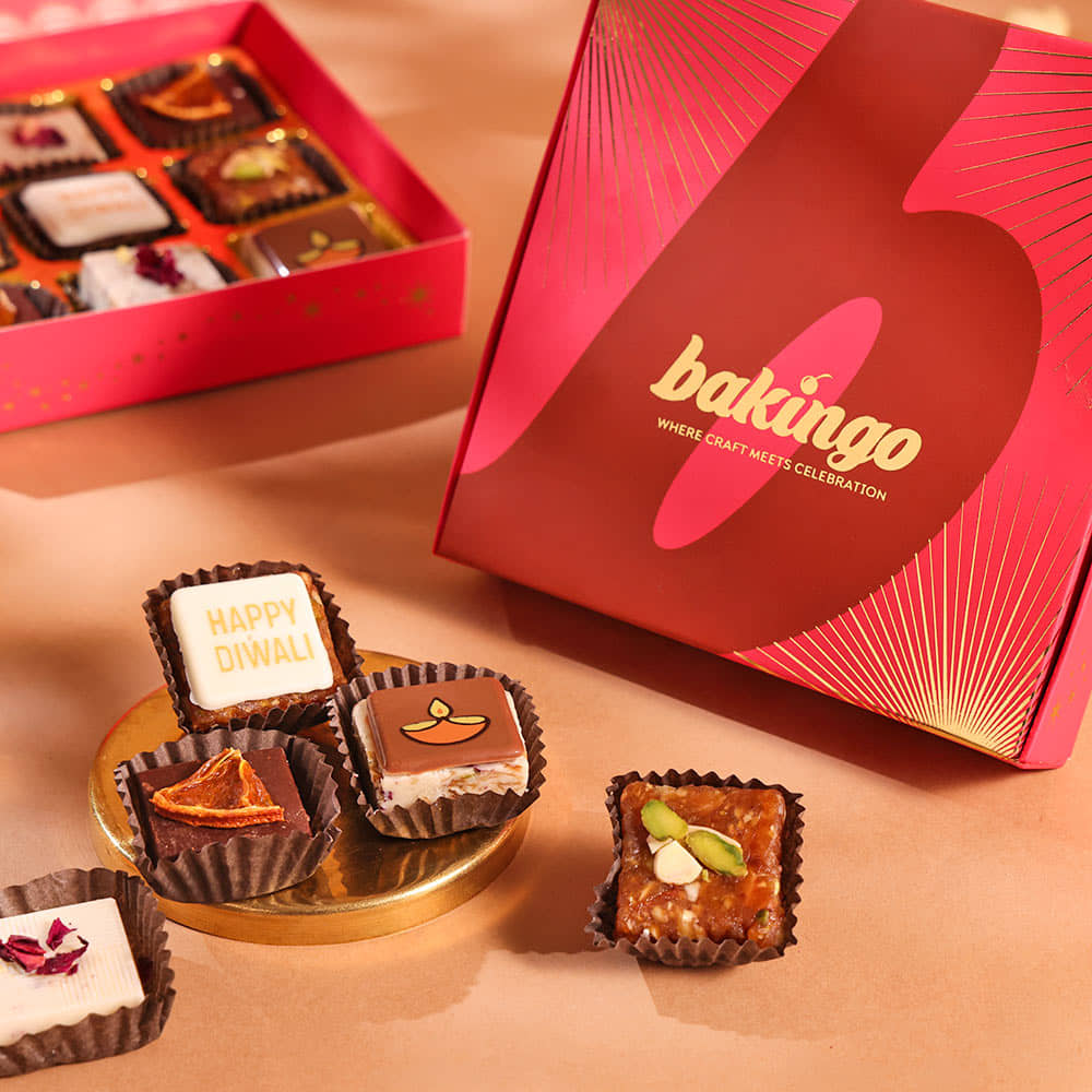 Diwali Special Assorted Fudge Box Set of 9