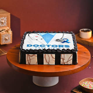 Side View of Doctor Wishful Cake