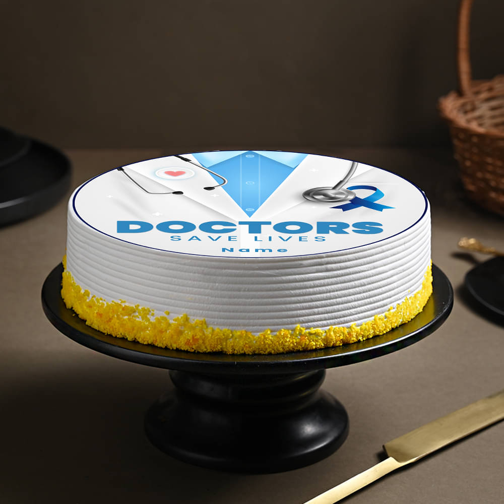 Side View of Doctor Wishful Cake