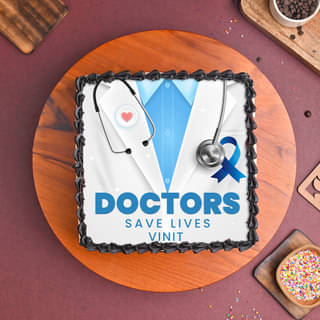 Top View of Doctor Wishful Cake