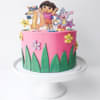 Dora Cartoon Characters Artwork Cake