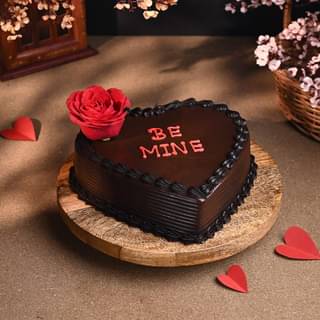 Double Heart Choco Truffle Cake