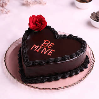 Double Heart Choco Truffle Cake