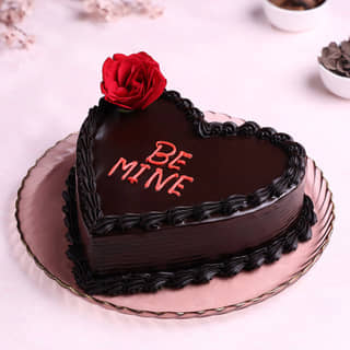 Double Heart Choco Truffle Cake Double Heart Choco Truffle Cake