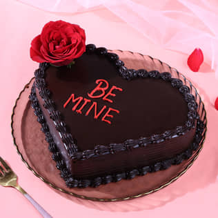 Double Heart Choco Truffle Cake
