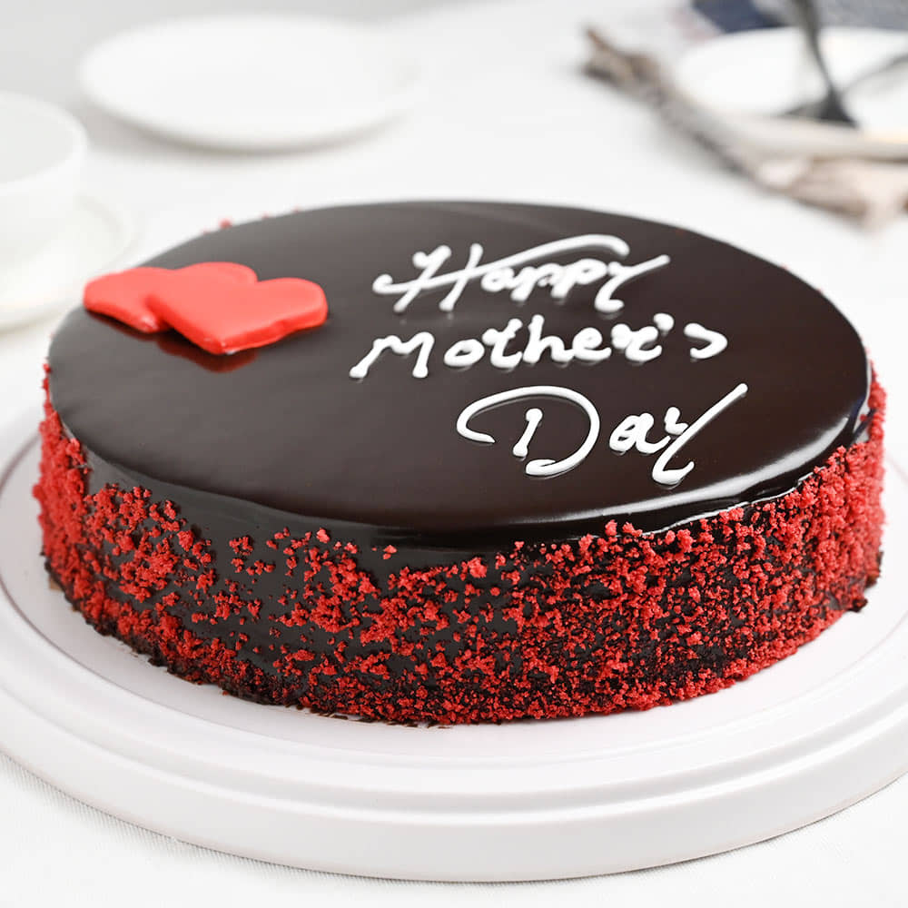 Front view -mother's day chocolate cake
