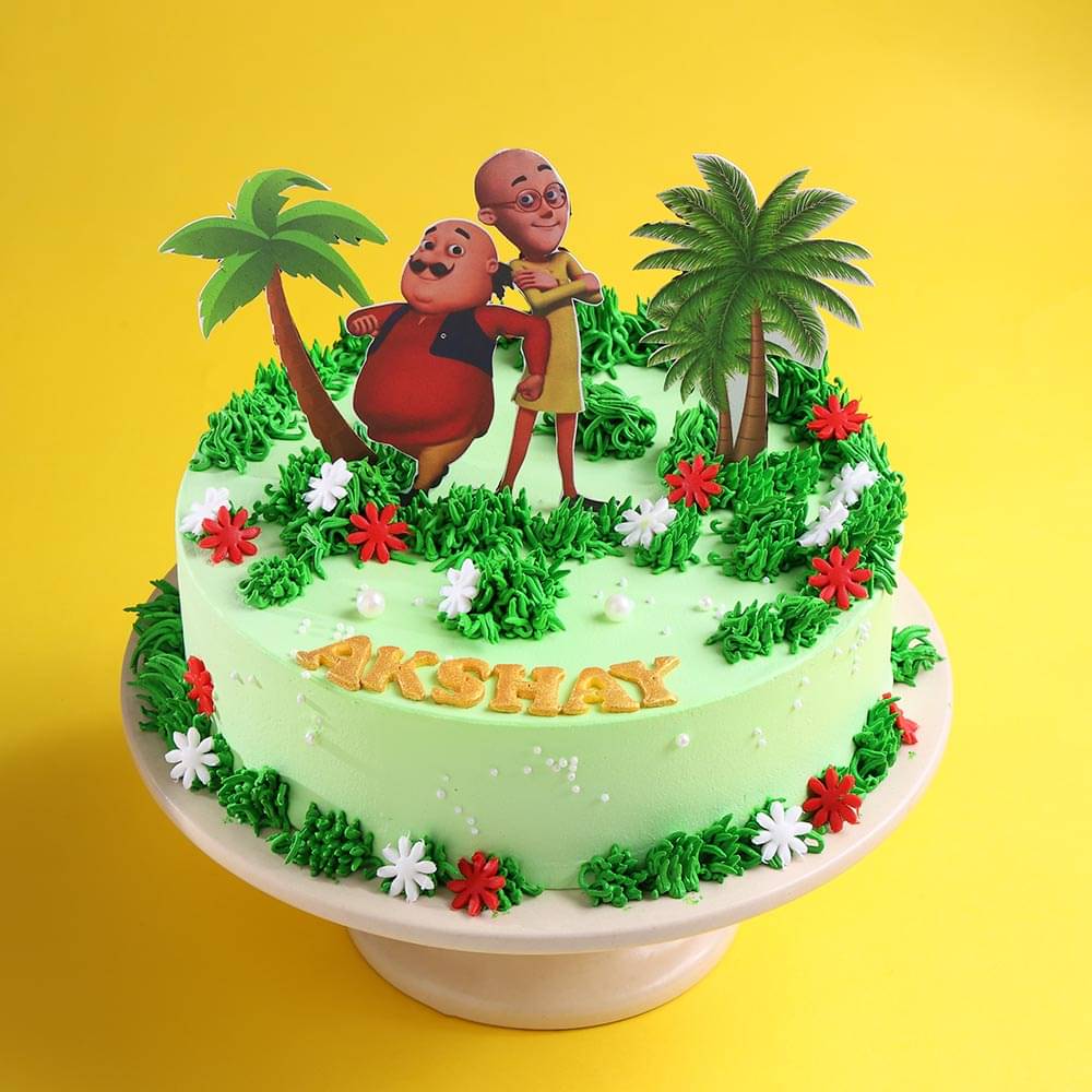Double Trouble Motu Patlu Cake