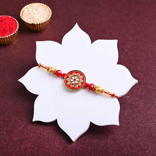 Dragee Trio With Vibrant Rakhi