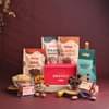 Top View of Dryfruits Gift Hamper With Hazelnut Chocolate