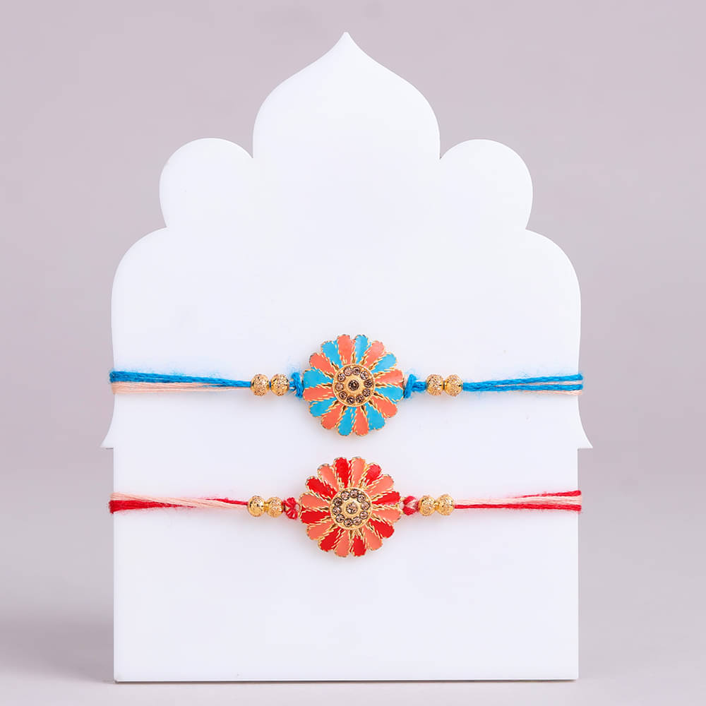 Dragees Set of 2 and Almond Rocks With Rakhi Combo