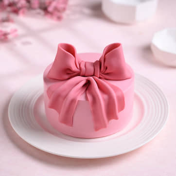 Draped Bow Bento Cake