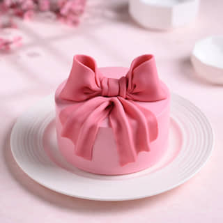 Draped Bow Bento Cake Draped Bow Bento Cake