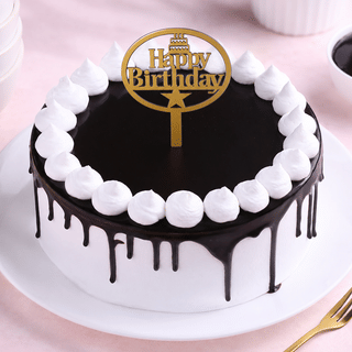 Chocolate Truffle Drip Cake With Happy Birthday Topper Chocolate Truffle Drip Cake With Happy Birthday Topper