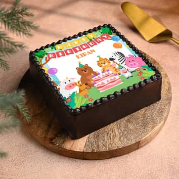 Dreamy Jungle Photo Cake Dreamy Jungle Photo Cake