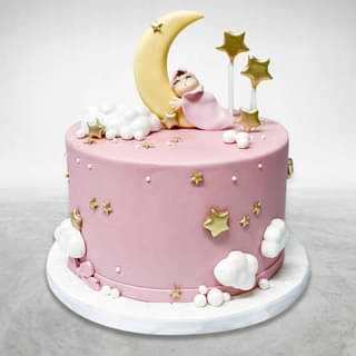 Dreamy Moon Fondant Cake