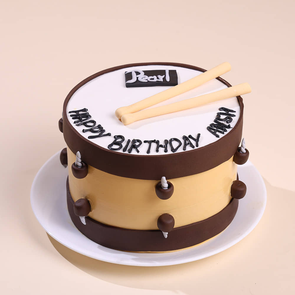 Drum N Sticks Melody Cake