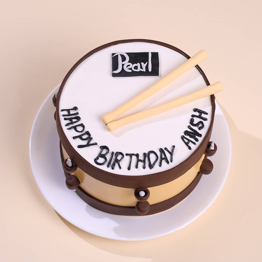 Drum N Sticks Melody Cake