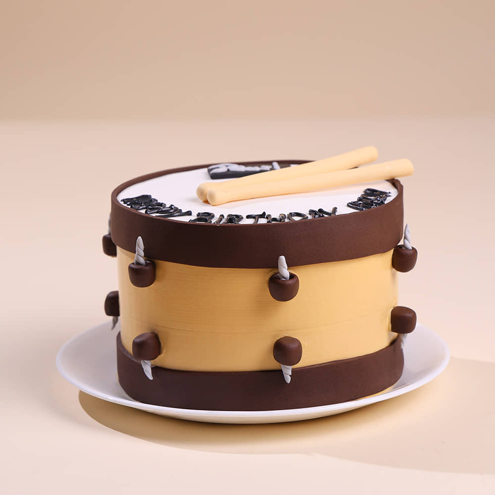 Drum N Sticks Melody Cake