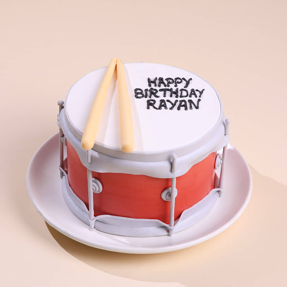 Drum N Sticks Musical Cake