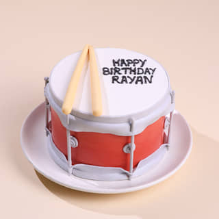 Drum N Sticks Musical Cake