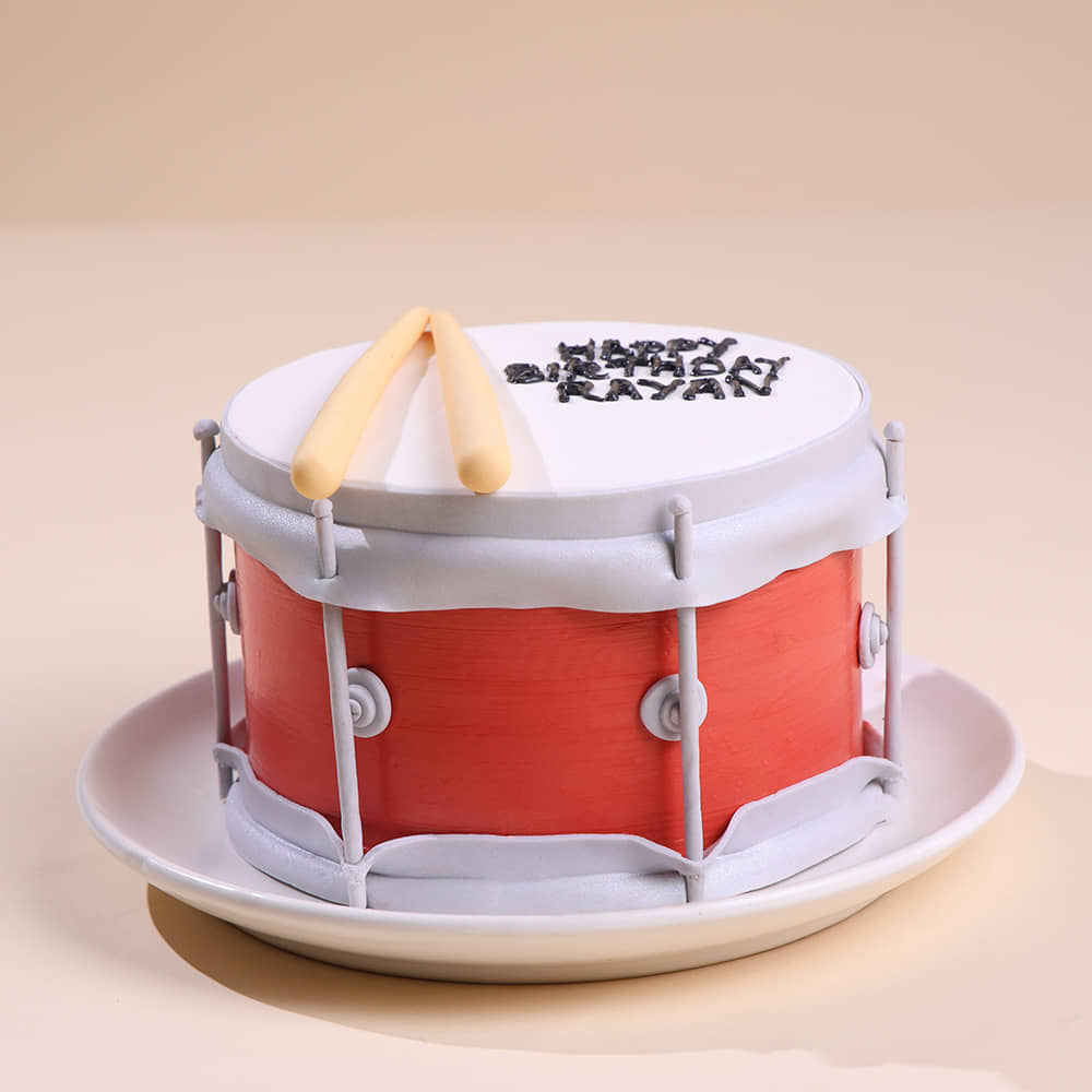 Drum N Sticks Musical Cake