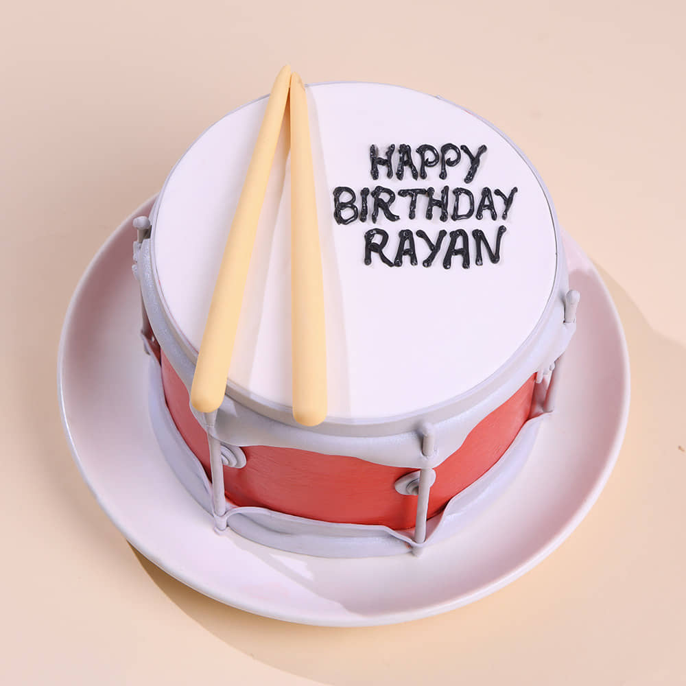 Drum N Sticks Musical Cake