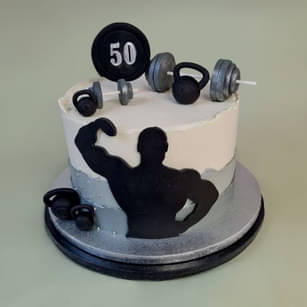 Dumbbells Loaded Gym Cake