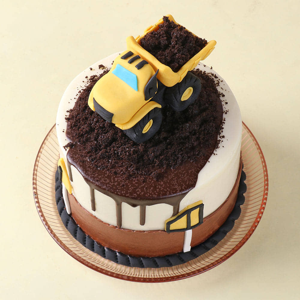 Dump Truck Drip Cake