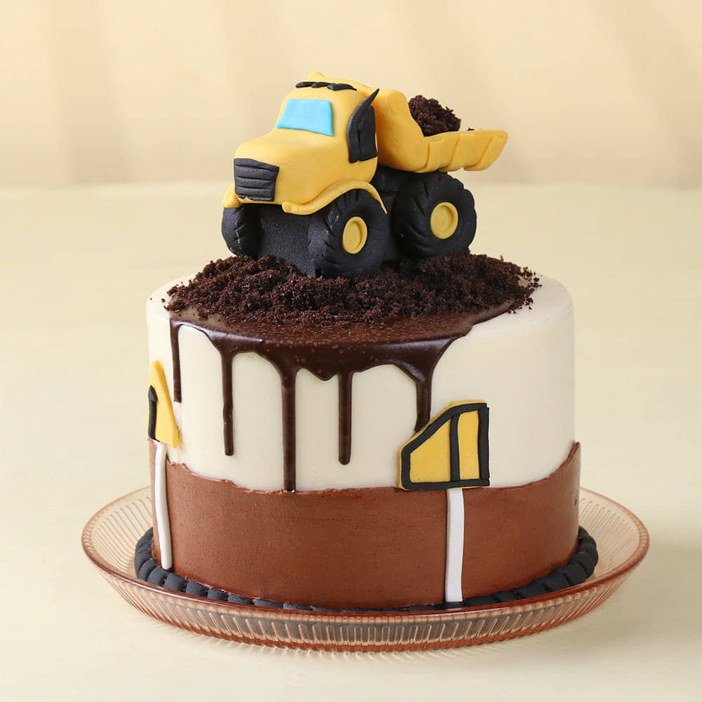 Dump Truck Drip Cake